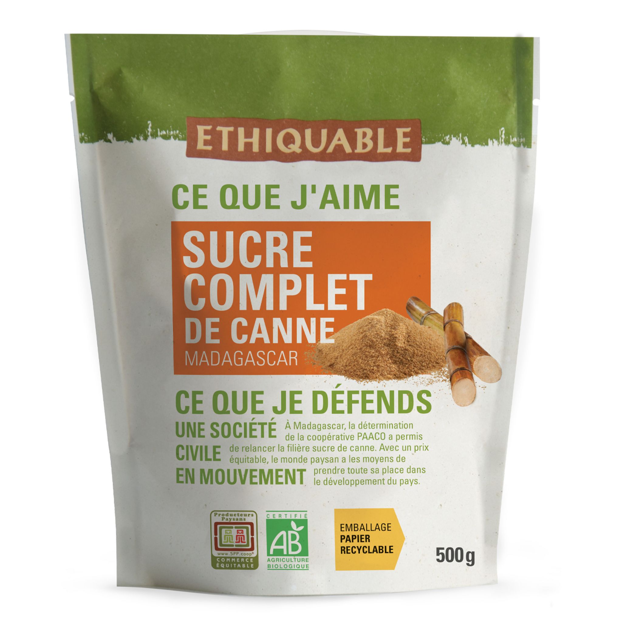 Sucre de canne en poudre muscovado complet Bio ALTER ECO