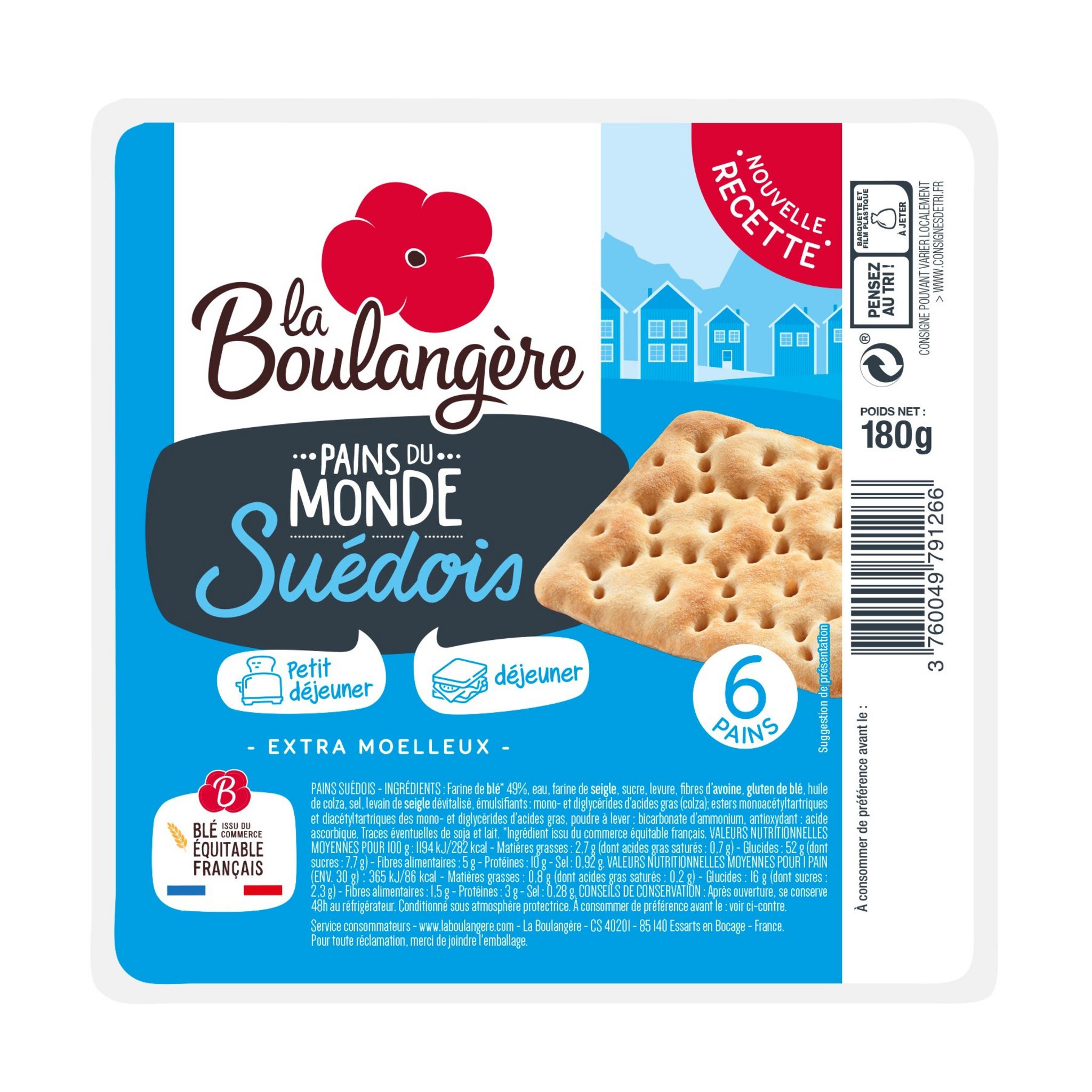 AUCHAN Pain spécial panini 4 pains 210g pas cher 