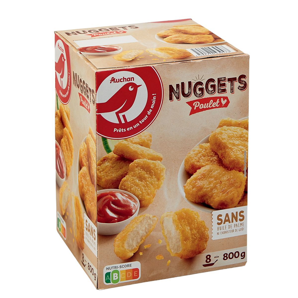 AUCHAN Nuggets de poulet 800g
