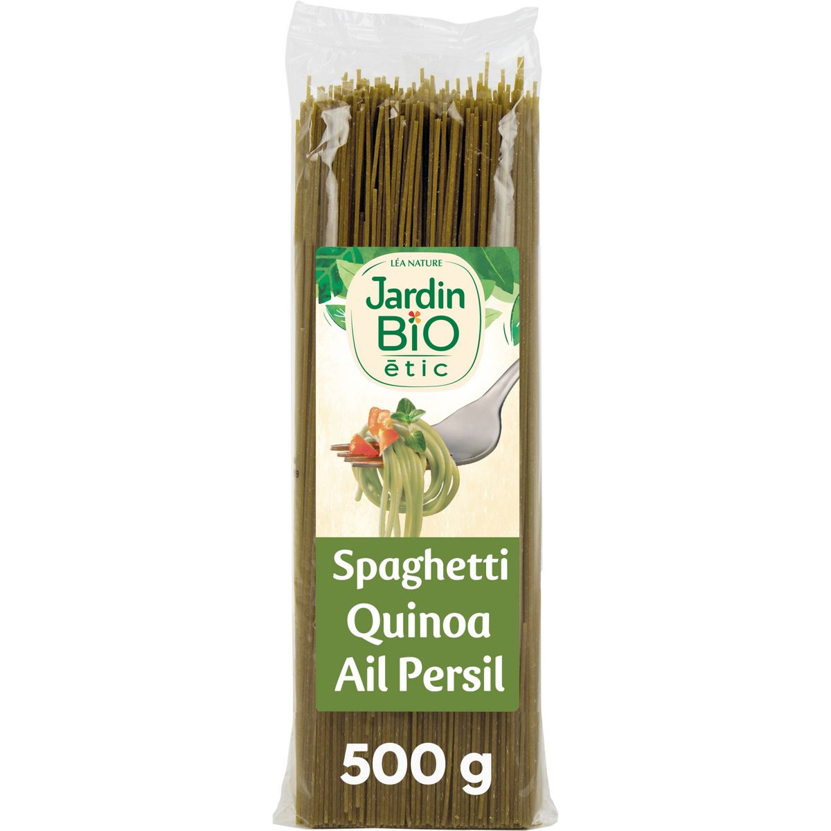 JARDIN BIO ETIC Spaghetti au quinoa persil et ail fabrication française 500g
