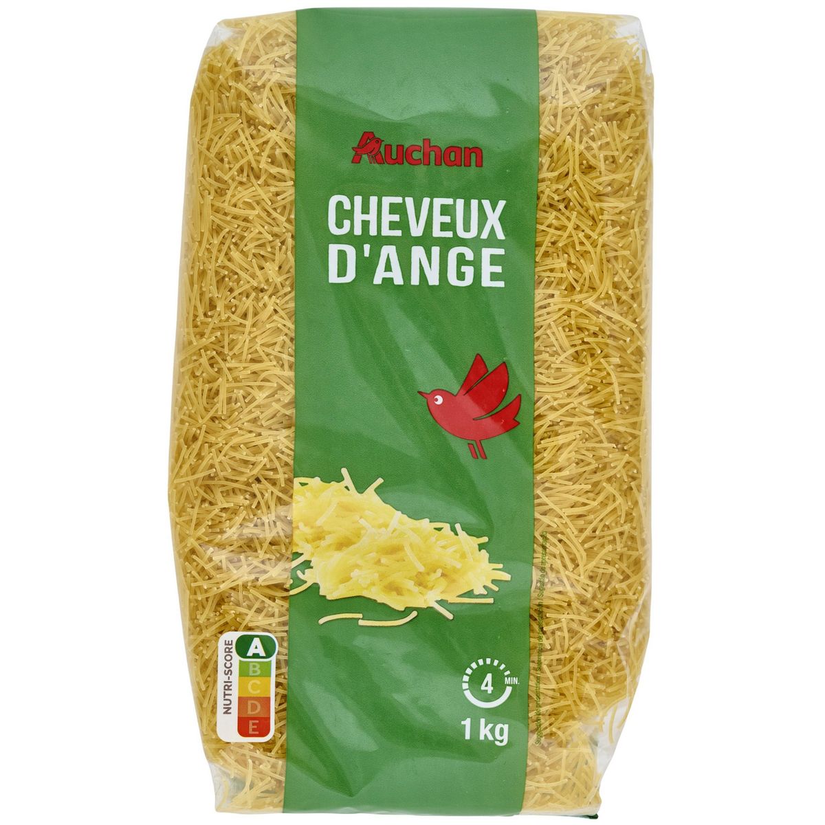 Auchan cheveux d'ange cuisson rapide 3min 1kg pas cher - auchan.fr