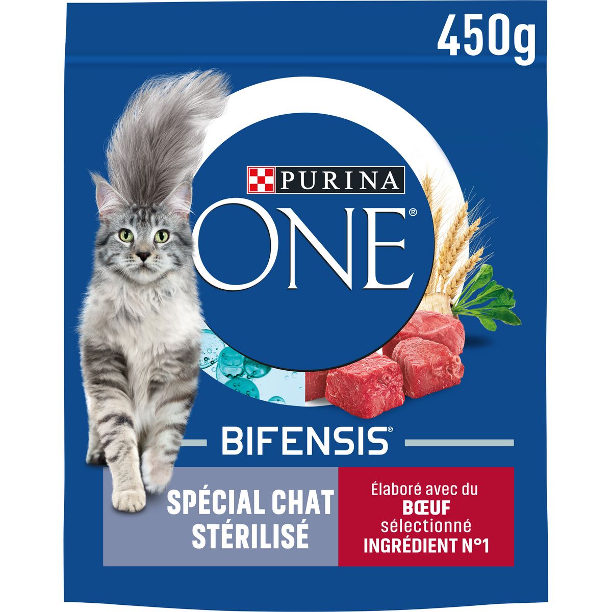 Croquette PURINA ONE Spécial Chat Stérilisé - Bœuf et Blé 7,5KG