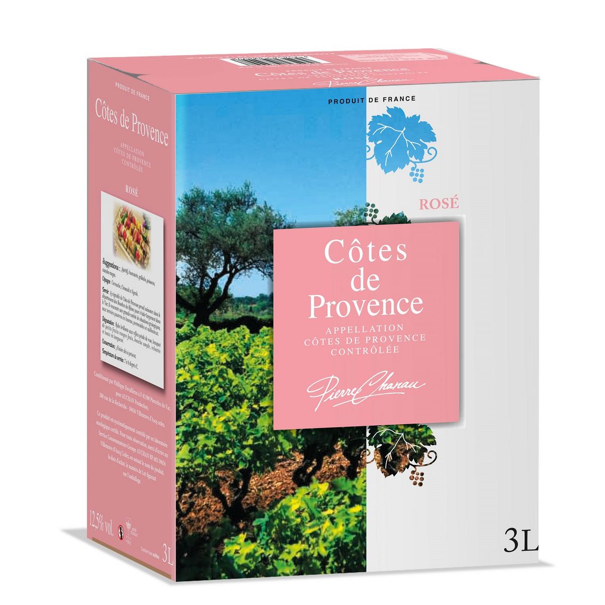 PIERRE CHANAU AOP Côtes-de-Provence rosé Grand format 3L