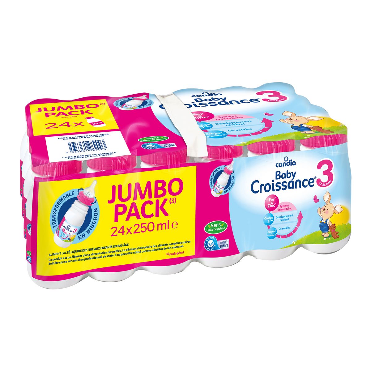 Candia Baby 3 Lait De Croissance Liquide Des 12 Mois 24x250ml Pas Cher A Prix Auchan