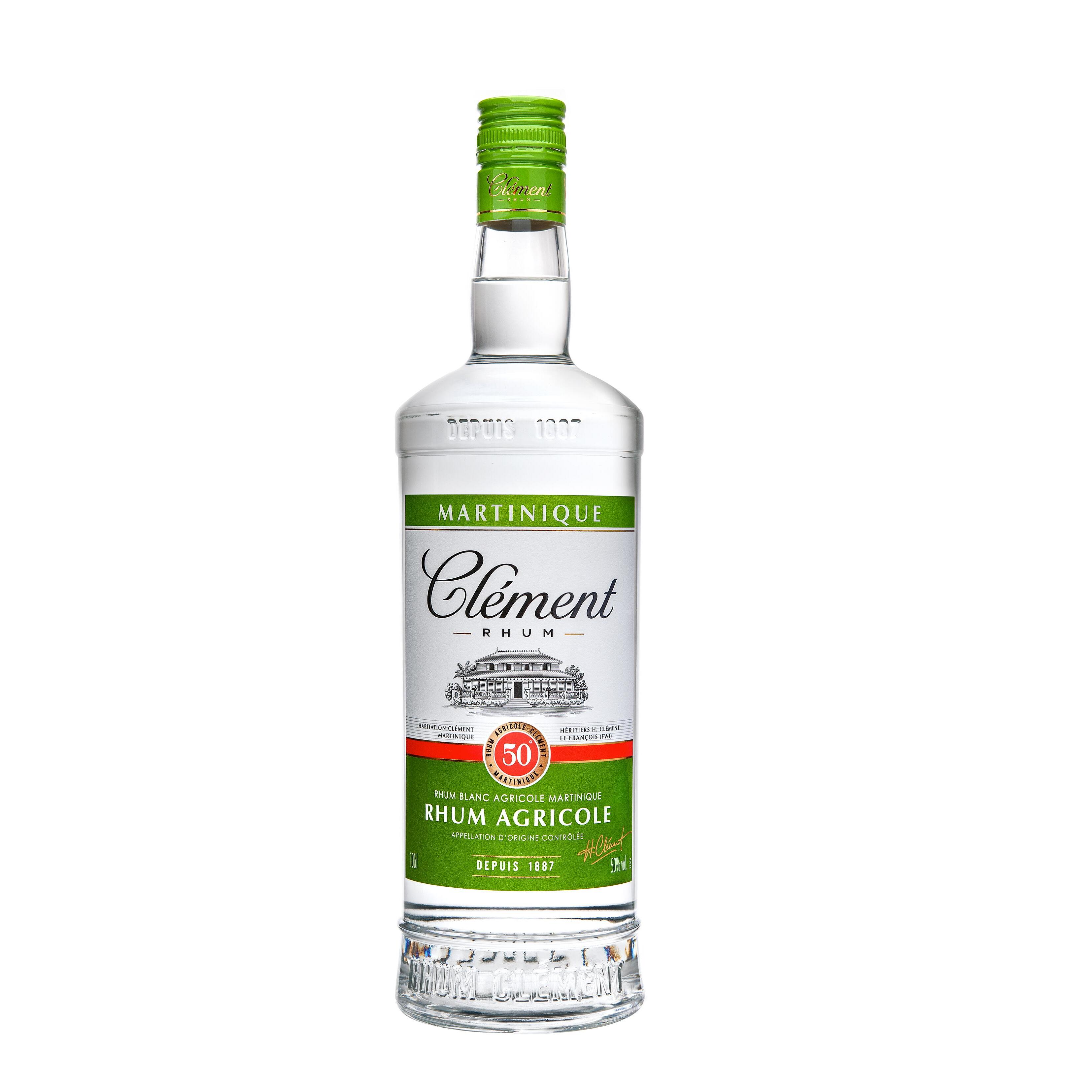 CLEMENT Rhum blanc agricole Martinique 50% 1l pas cher 