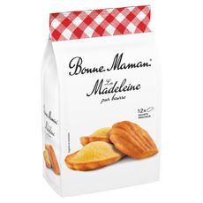 BONNE MAMAN Madeleines pur beurre, sachets individuels 12 madeleines 300g