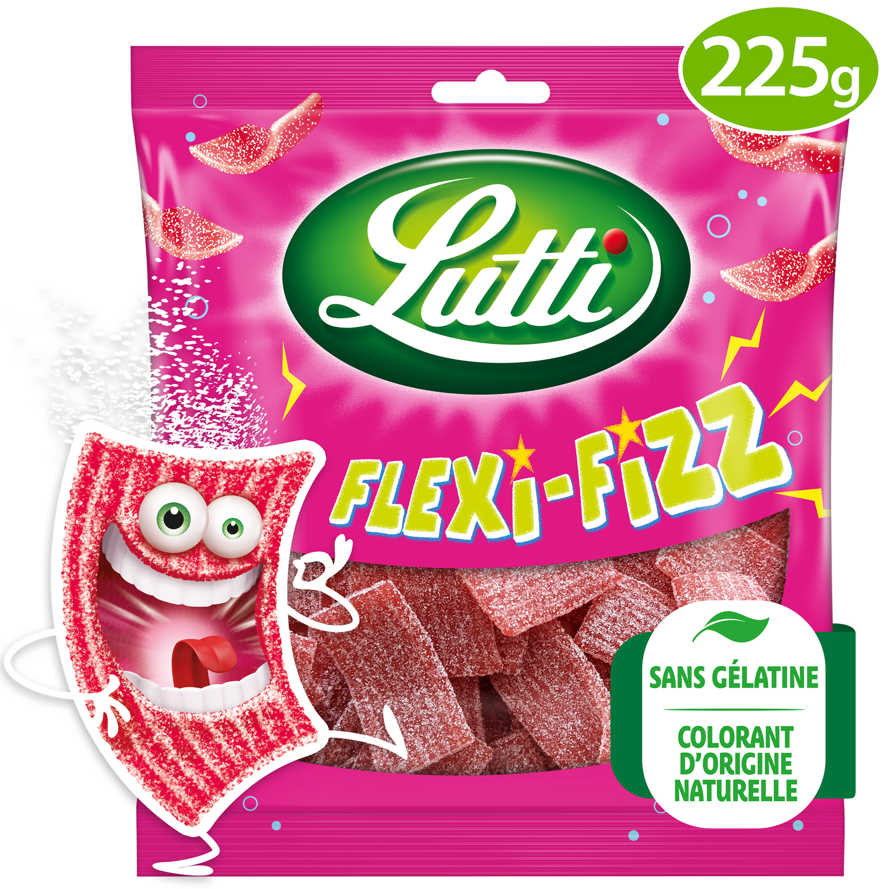 Lutti Best Fizz - Assortiment de bonbons acidulés | Boîte 550g