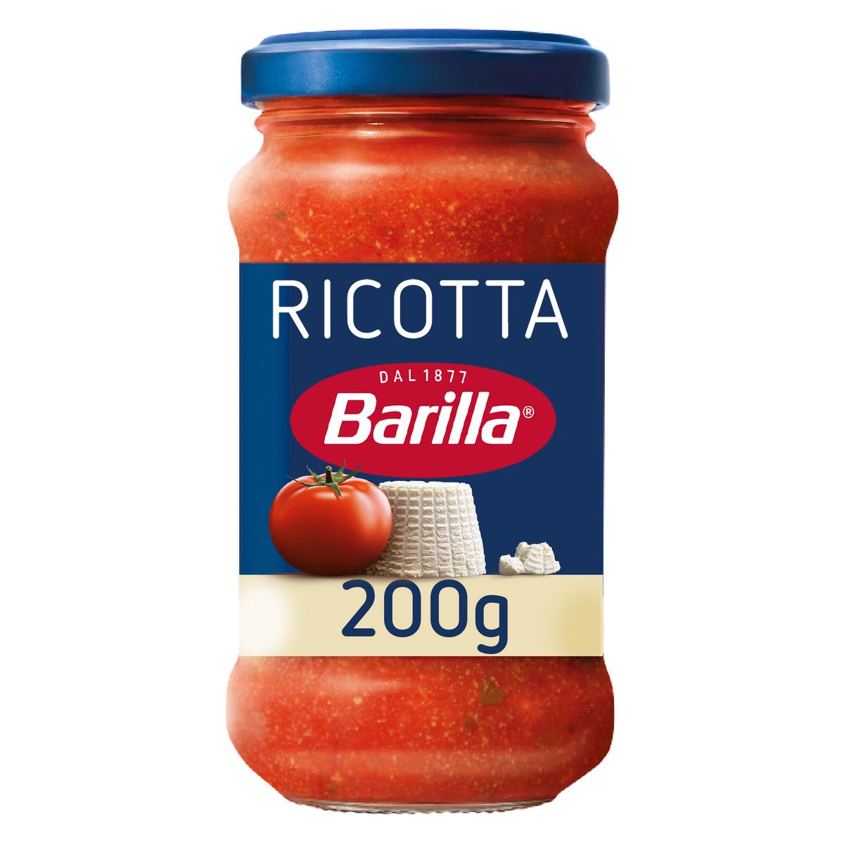 BARILLA Sauce tomate à la ricotta en bocal 200g