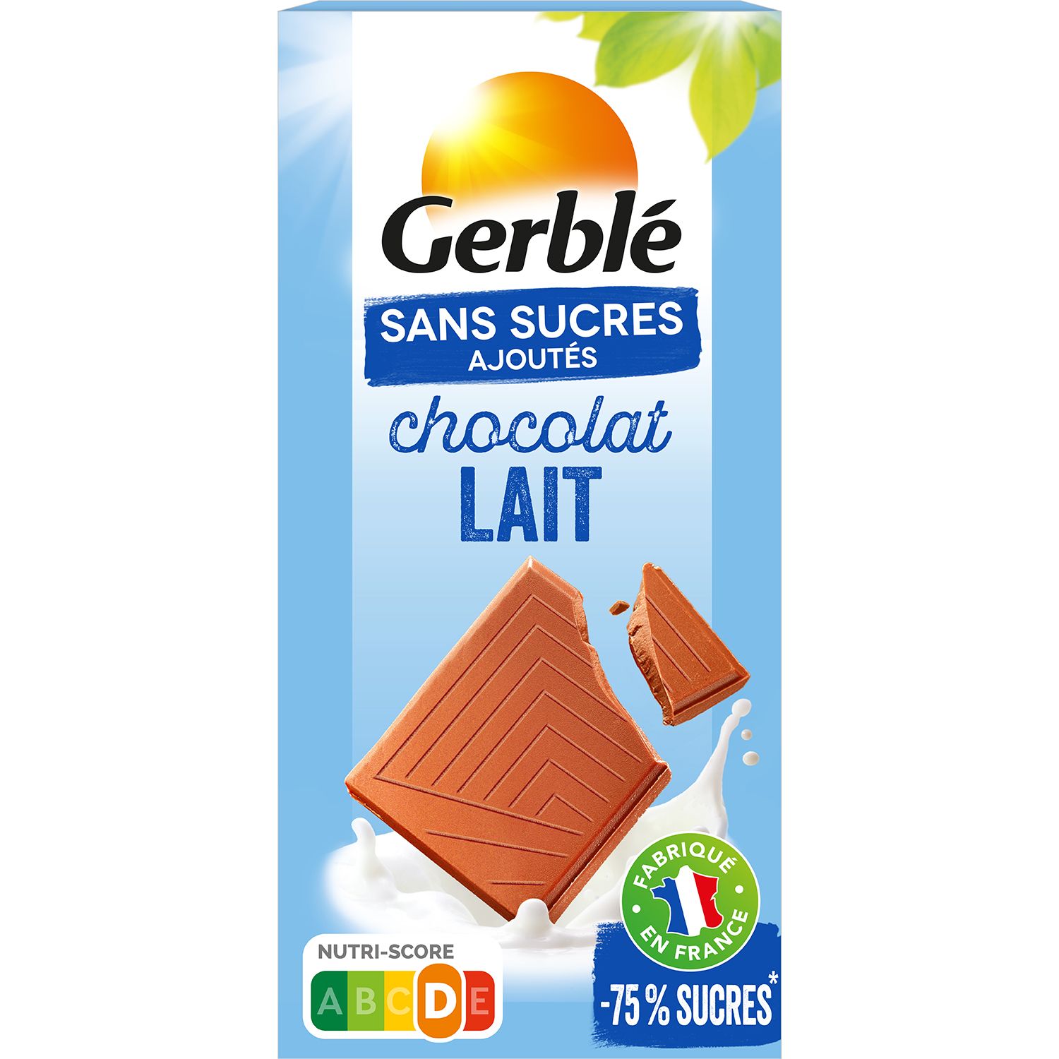 Gerblé chocolat au lait - Paquet de 46 g, tous les services généraux.