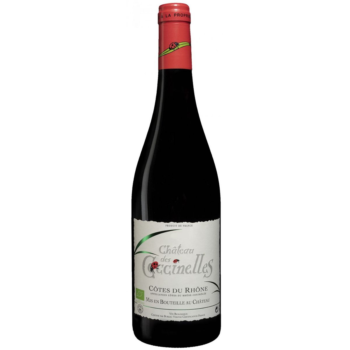 Vin rouge AOP Côtes-du-Rhône bio Domaine des Coccinelles 75cl