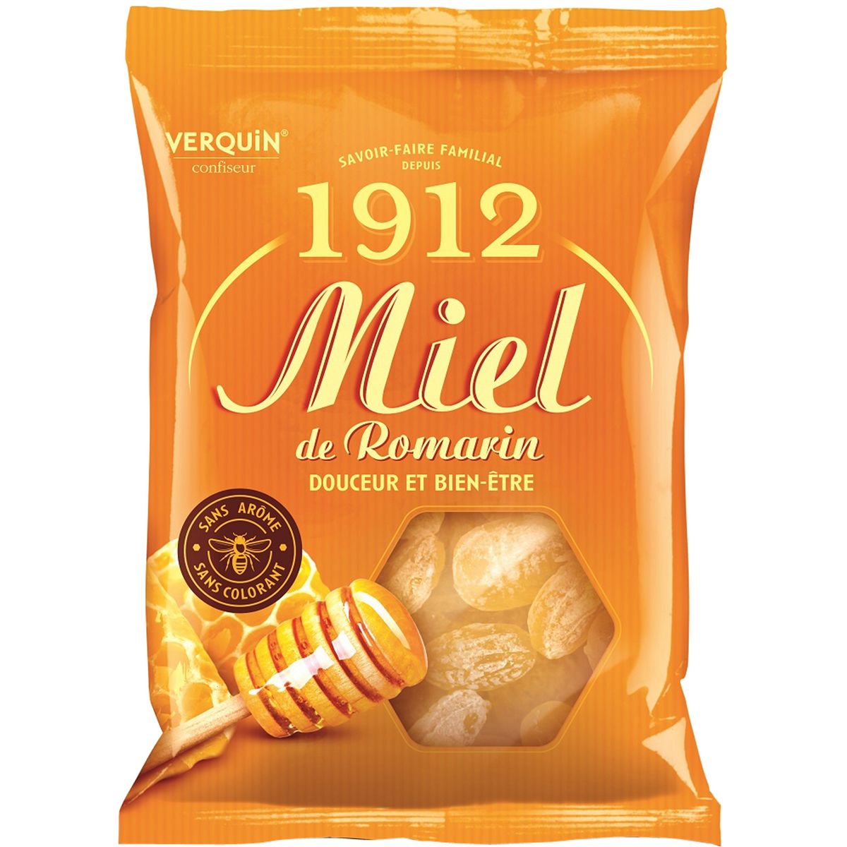 VERQUIN Bonbons au miel de romarin 250g pas cher 