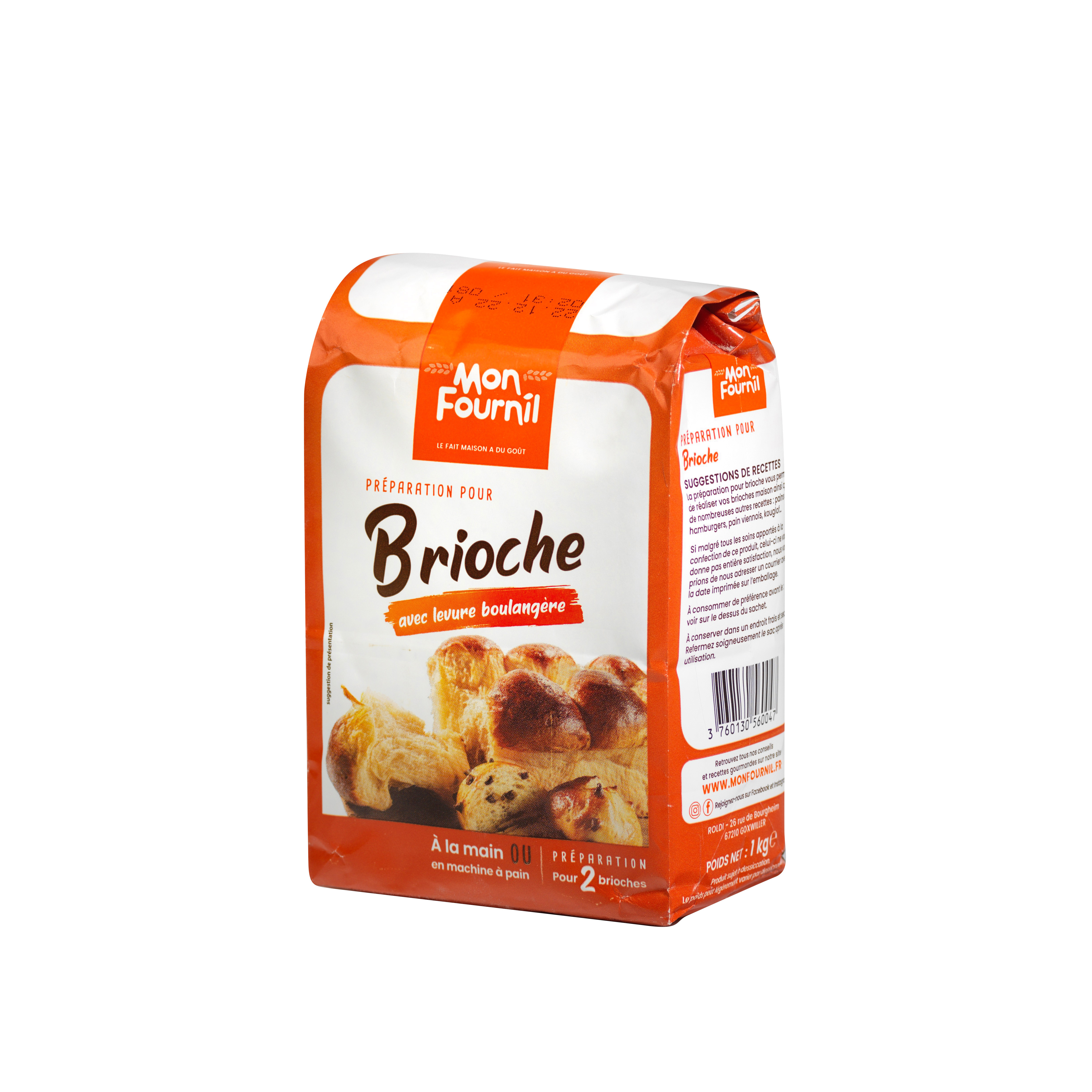 AUCHAN Farine boulangère sans levure pour pain brioché 1kg pas cher 