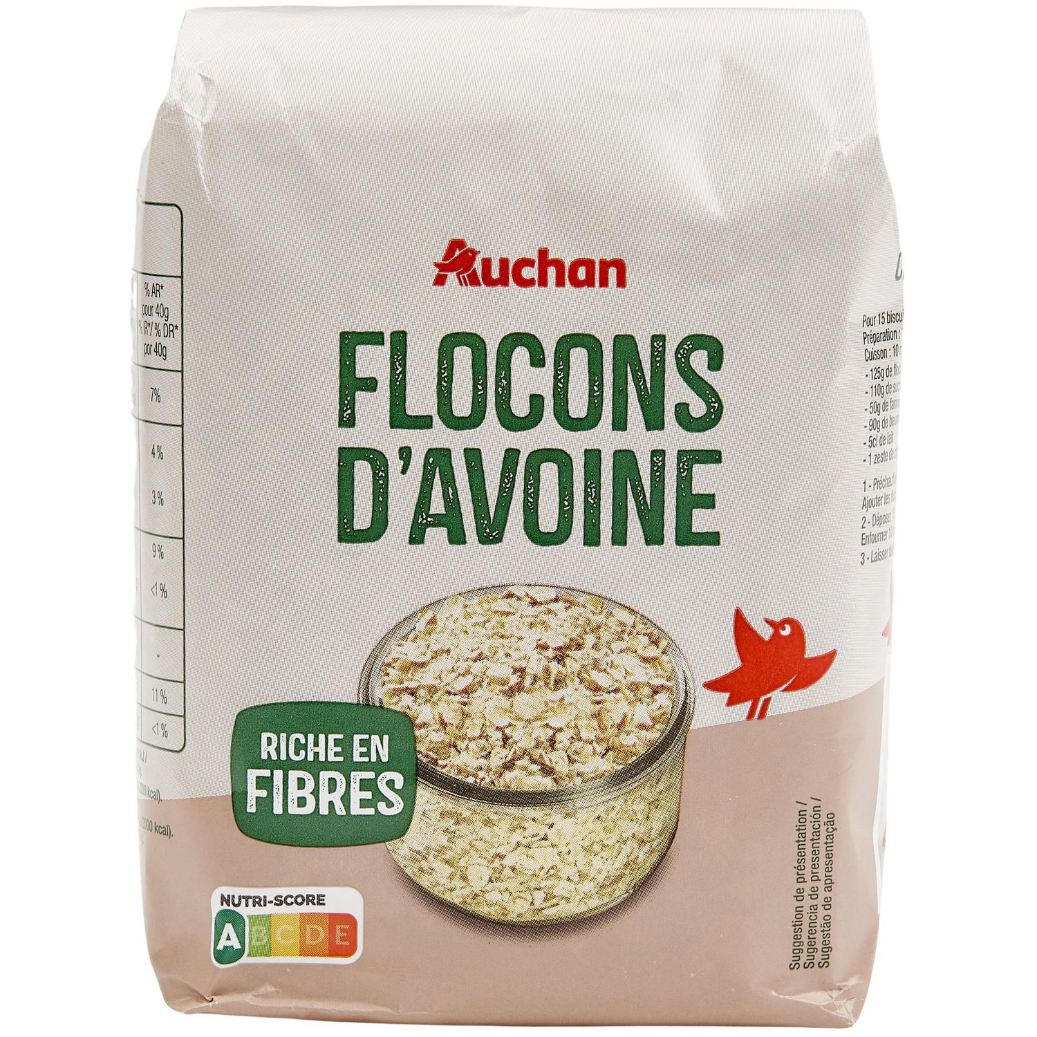 Flocons d’avoine grande feuille (500 gr)