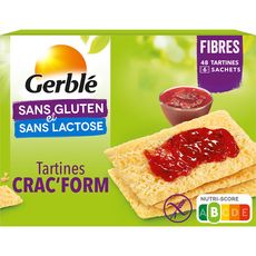 ALLERGO Crac'form tartines croustillantes sans gluten sans lactose 250g