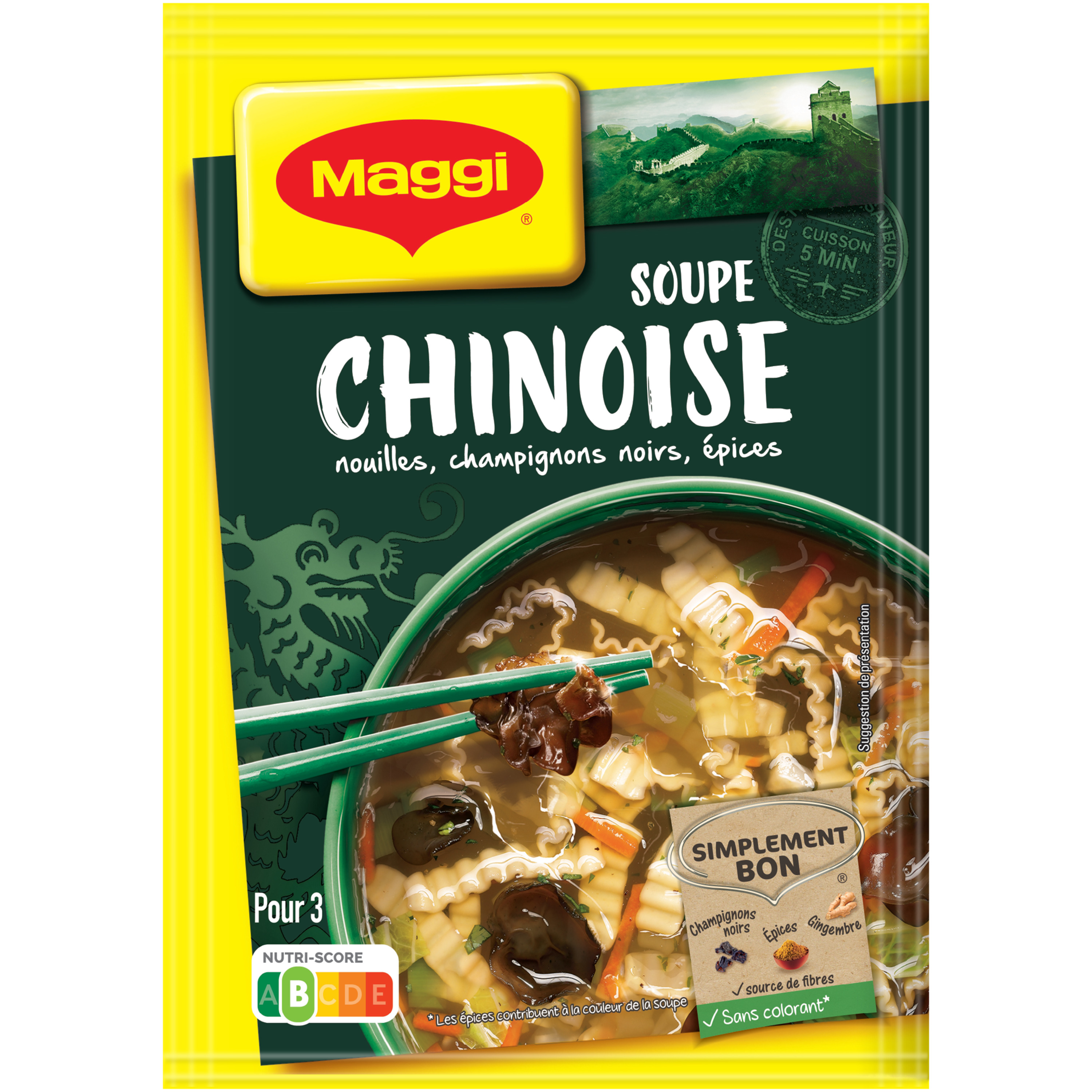 Soupe déshydratée velours de cèpes et champignons de Paris Knorr - 91g