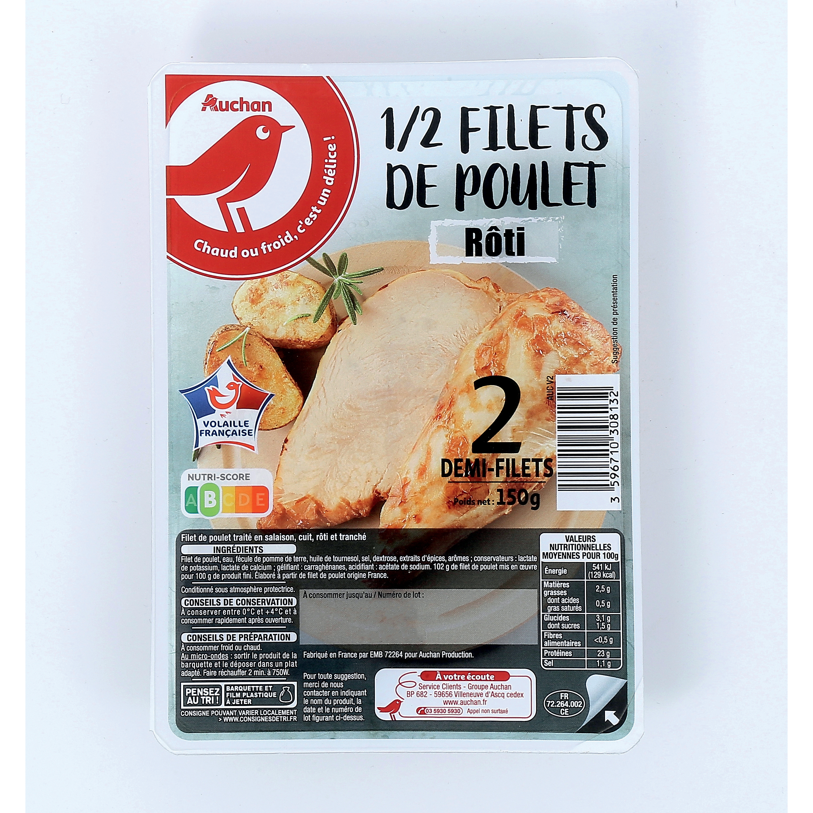 Blanc de poulet - 260 g - Nature Et Régions 