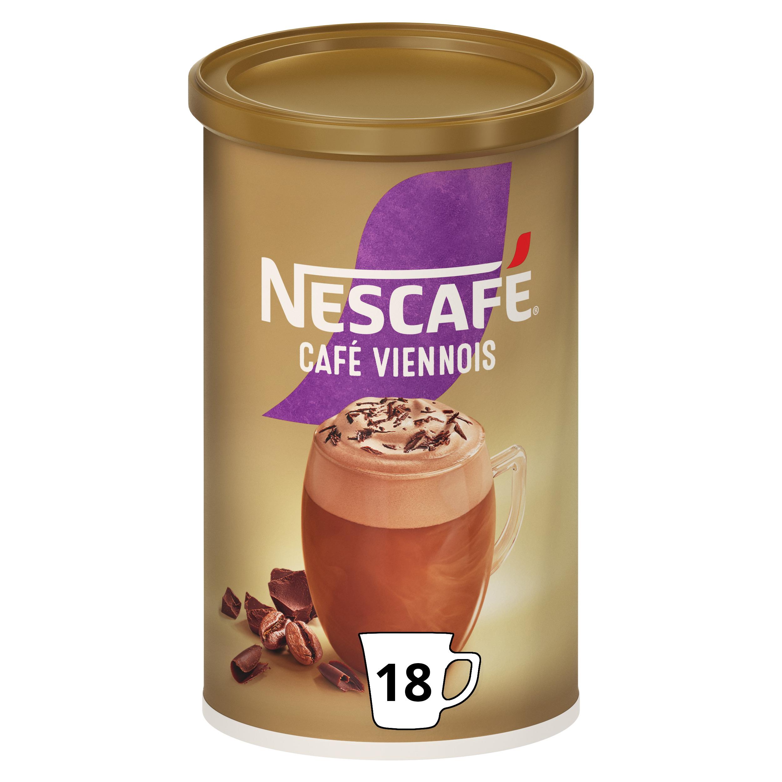 NESCAFE Café viennois soluble 18 tasses 306g pas cher 