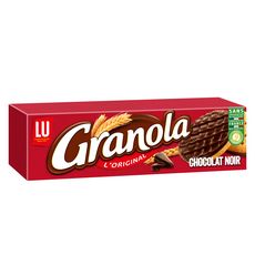 GRANOLA Biscuits sablés nappés de chocolat noir 195g