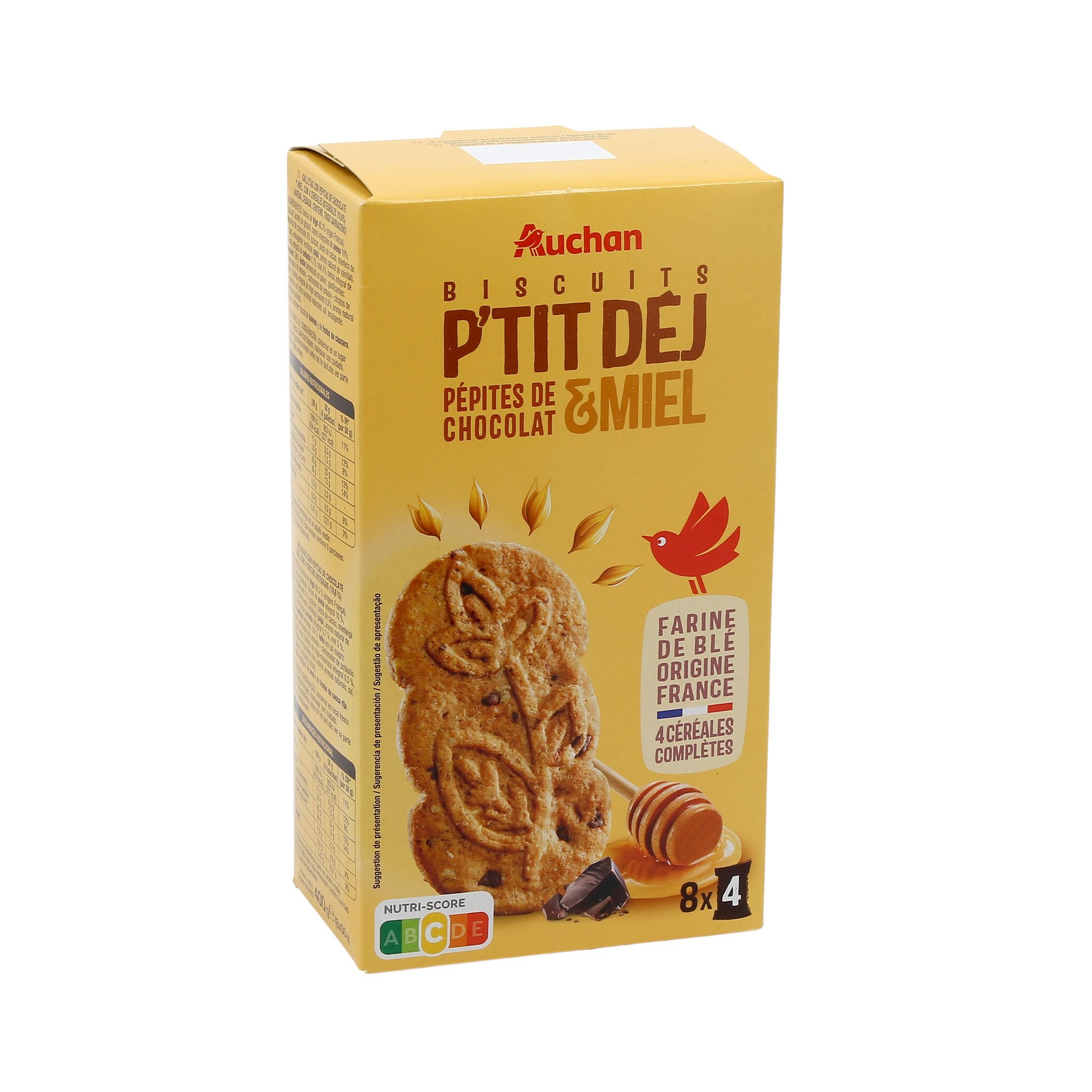 AUCHAN Pépites de chocolat, sachet refermable 100g pas cher