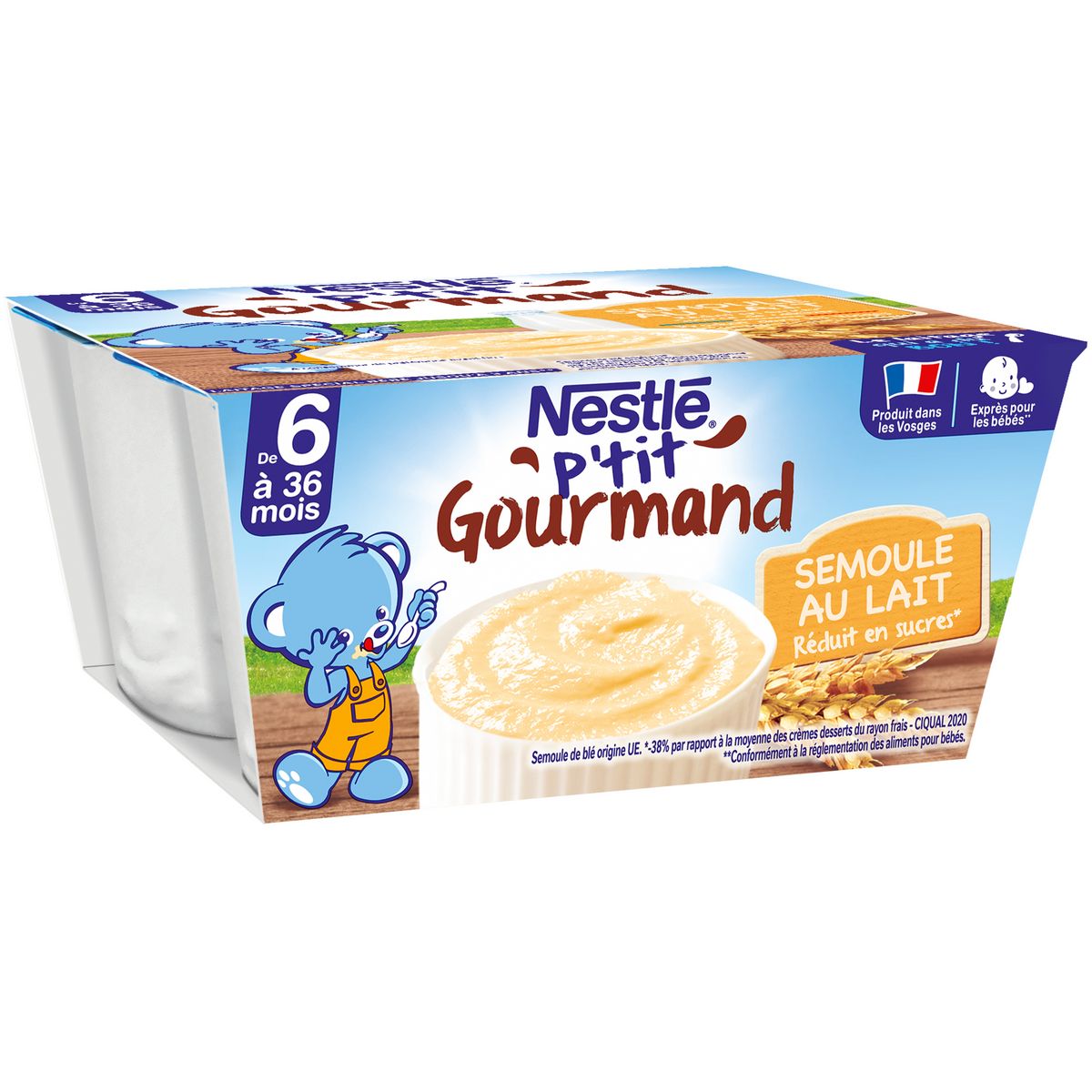 Nestle P Tit Gourmand Pot Dessert La Semoule Au Lait D S Mois X G Pas Cher Auchan Fr