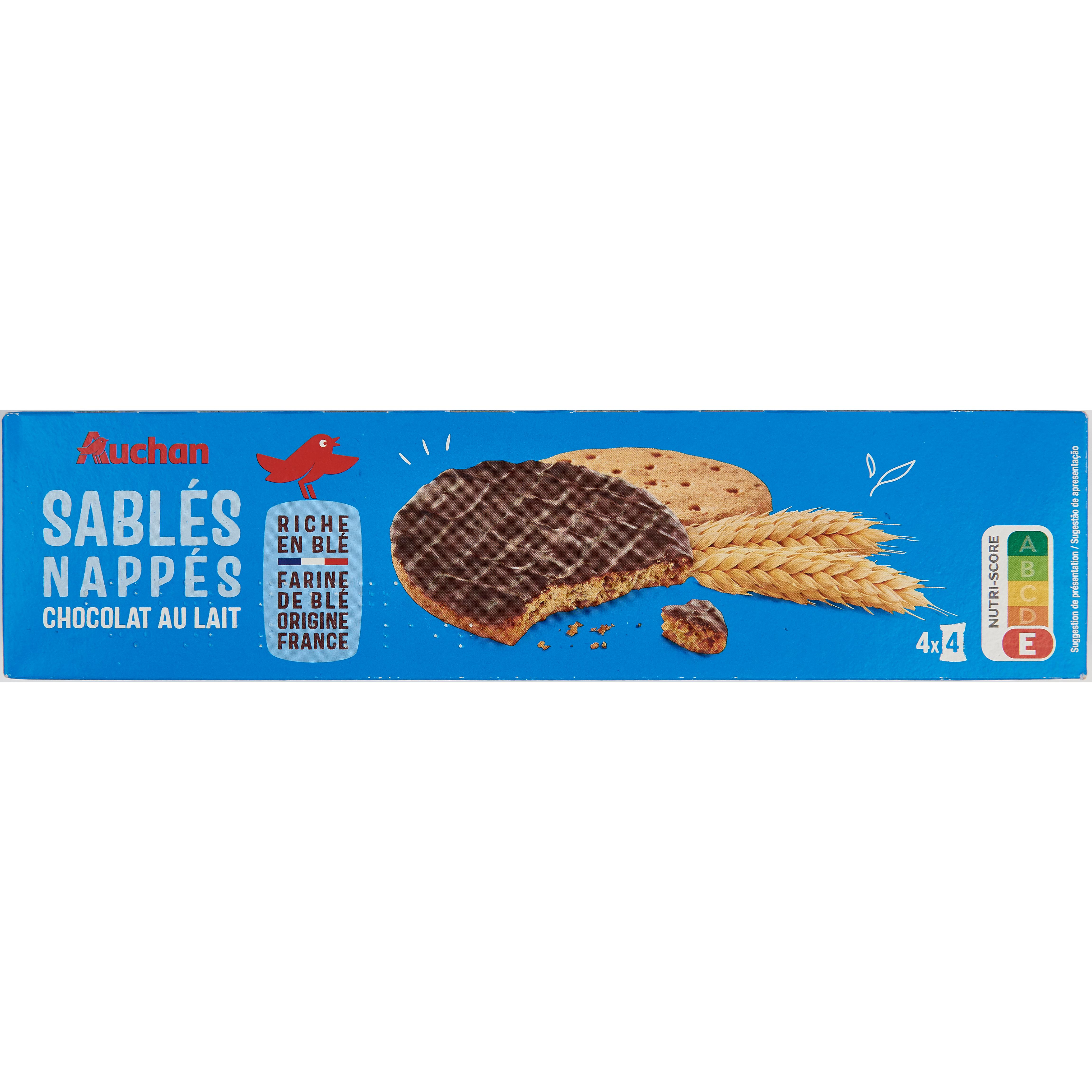 Sablé nappé chocolat - Sans Sucres