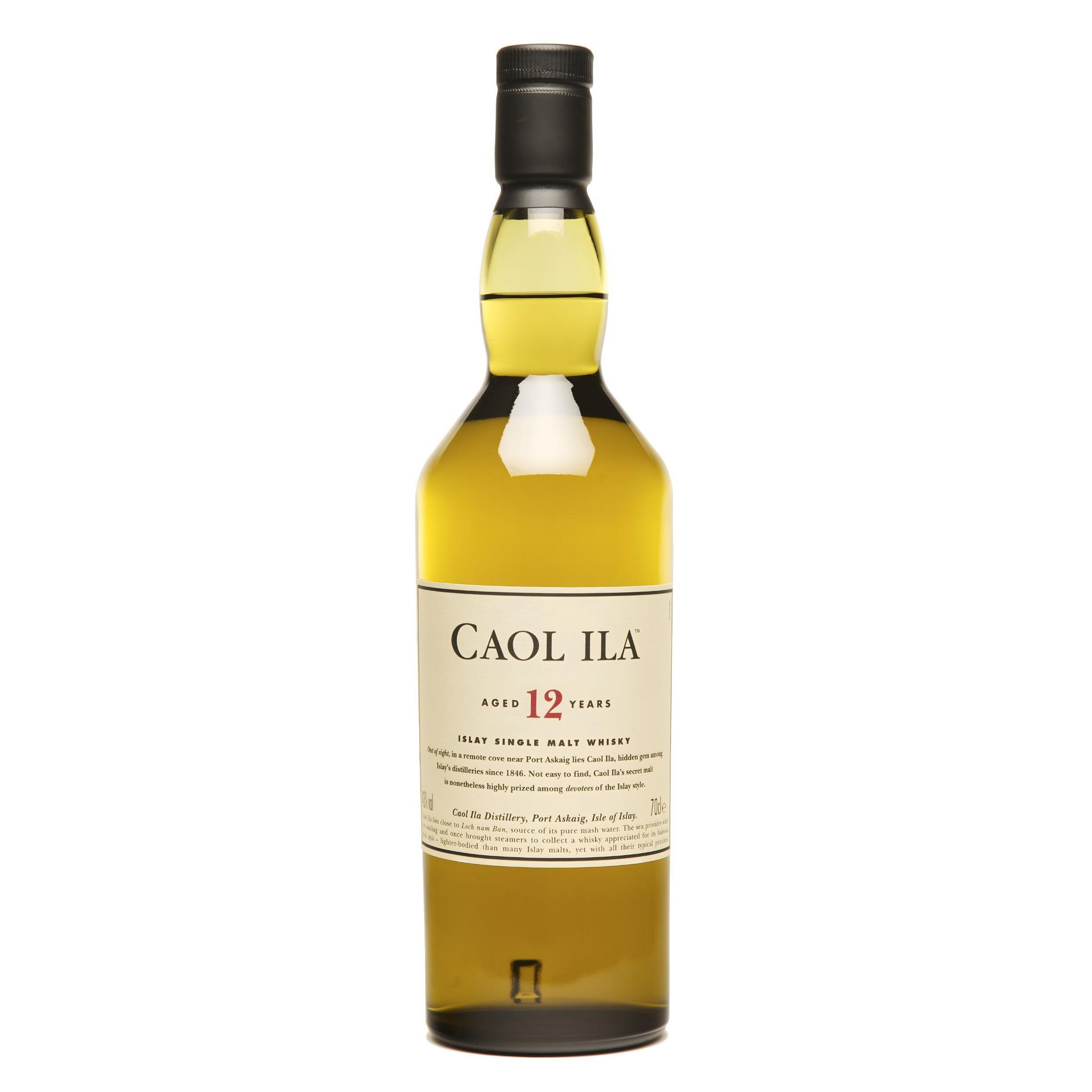 CAOL ILA Scotch whisky single malt écossais 40% 12 ans avec étui