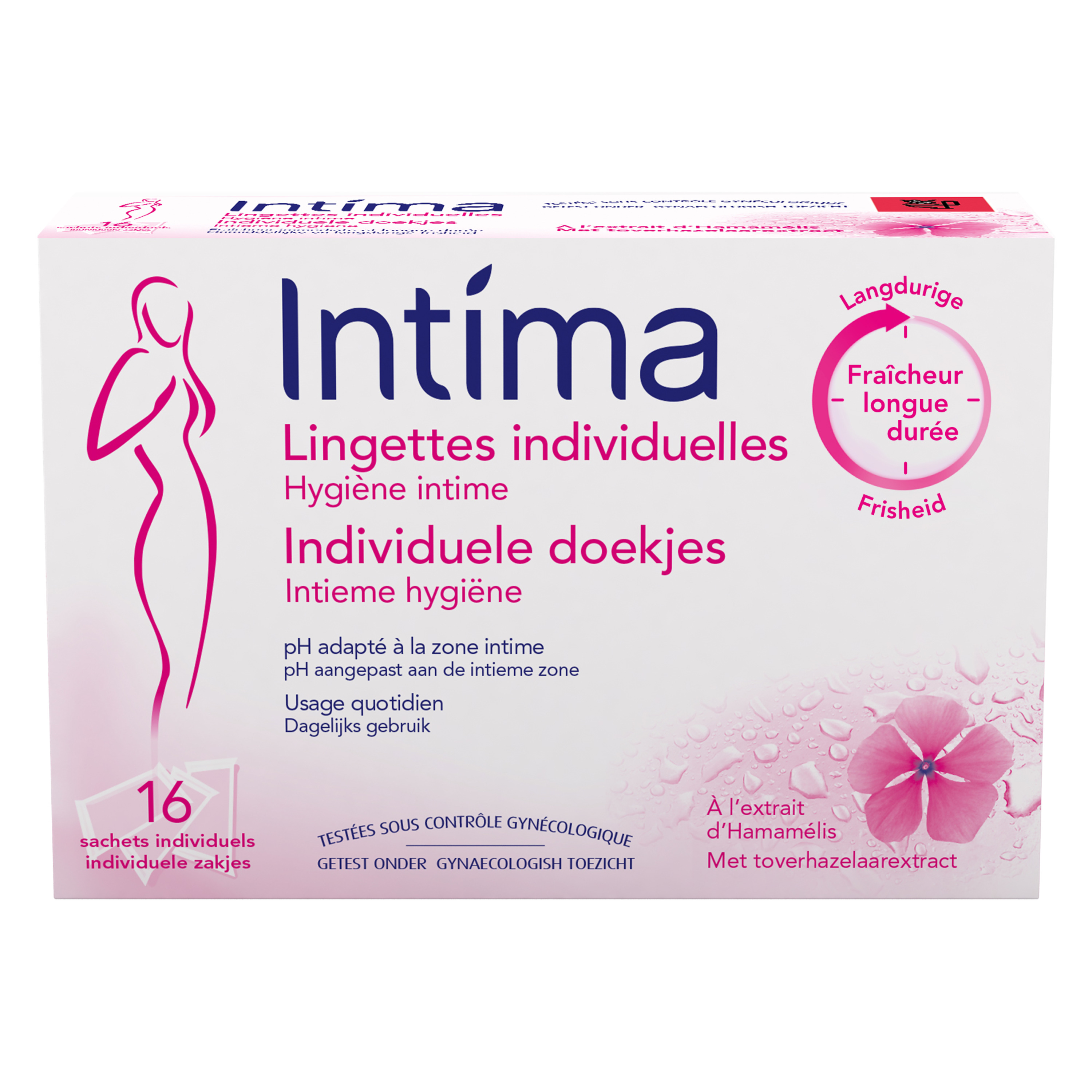 INTIMA Fraîcheur Longue Durée 20 Lingettes