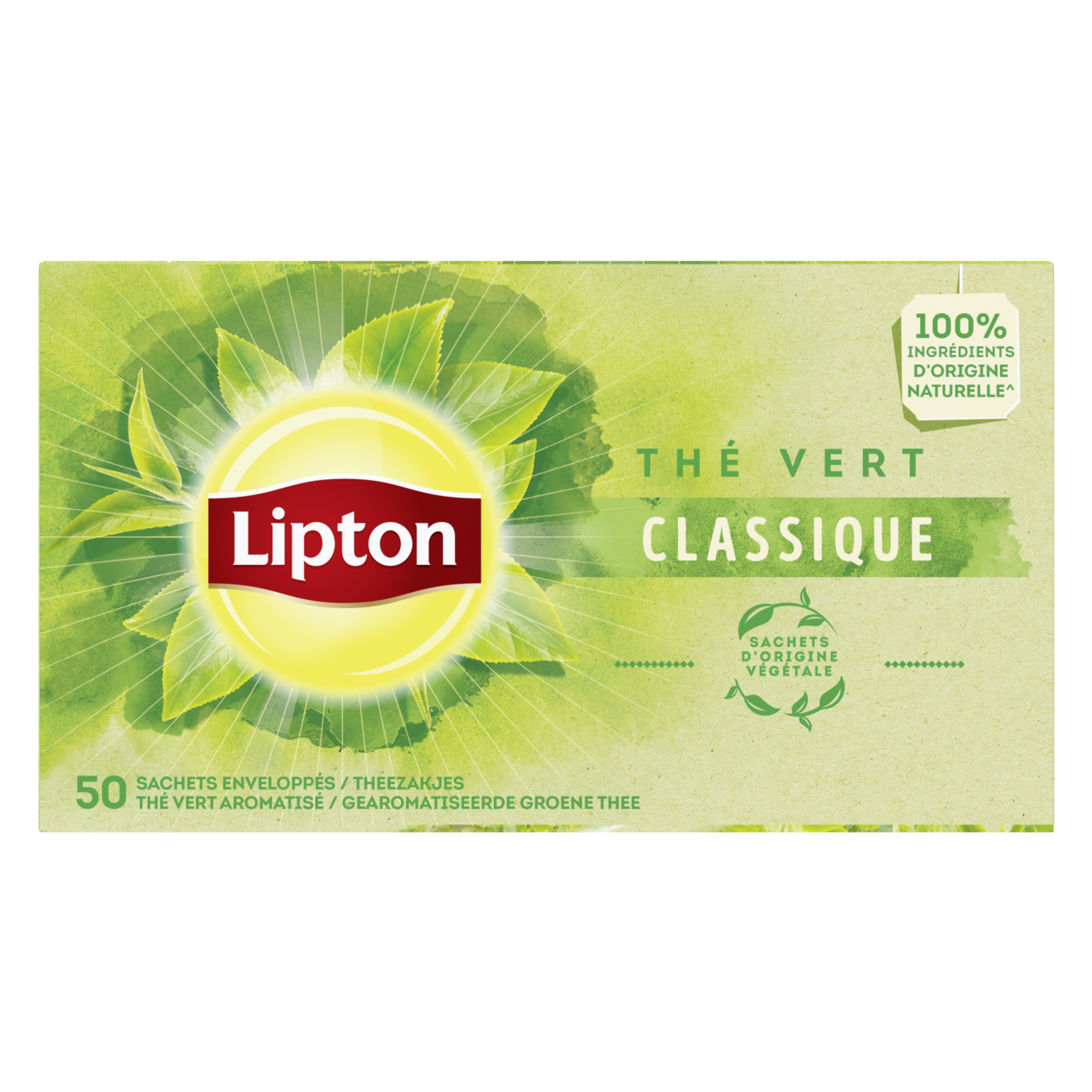 LIPTON Lipton variety pack thé vert sachet x50 -80g pas cher 