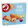 AUCHAN Mini cakes aux fruits, sachets individuels 10 gâteaux 300g