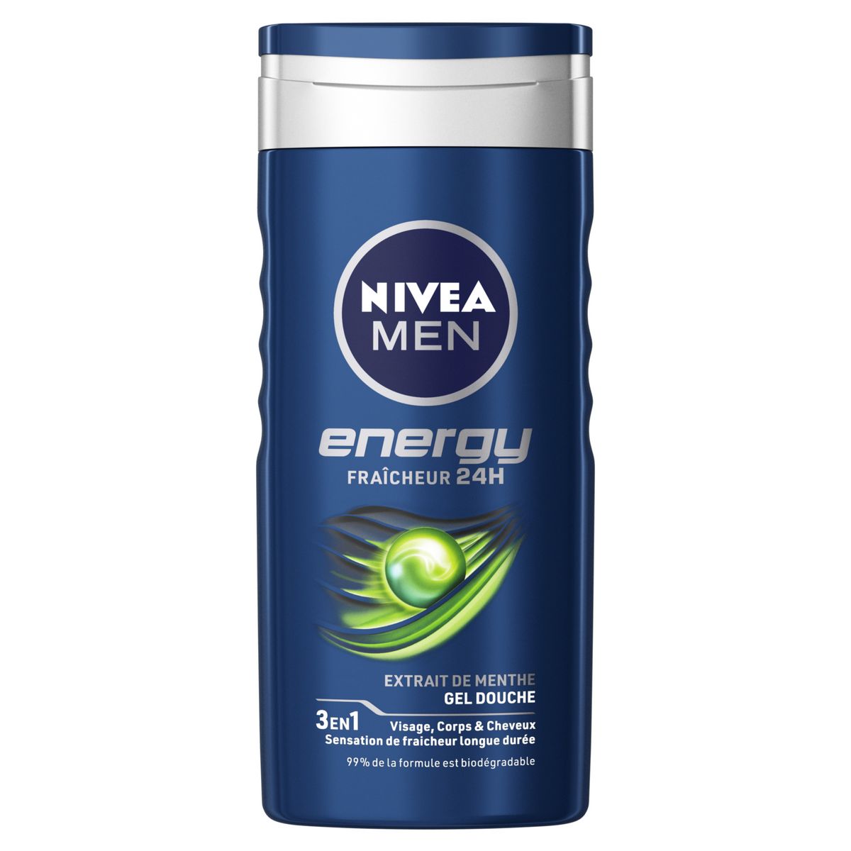 NIVEA Douche Energy menthe, vivifiant, corps visage et cheveux