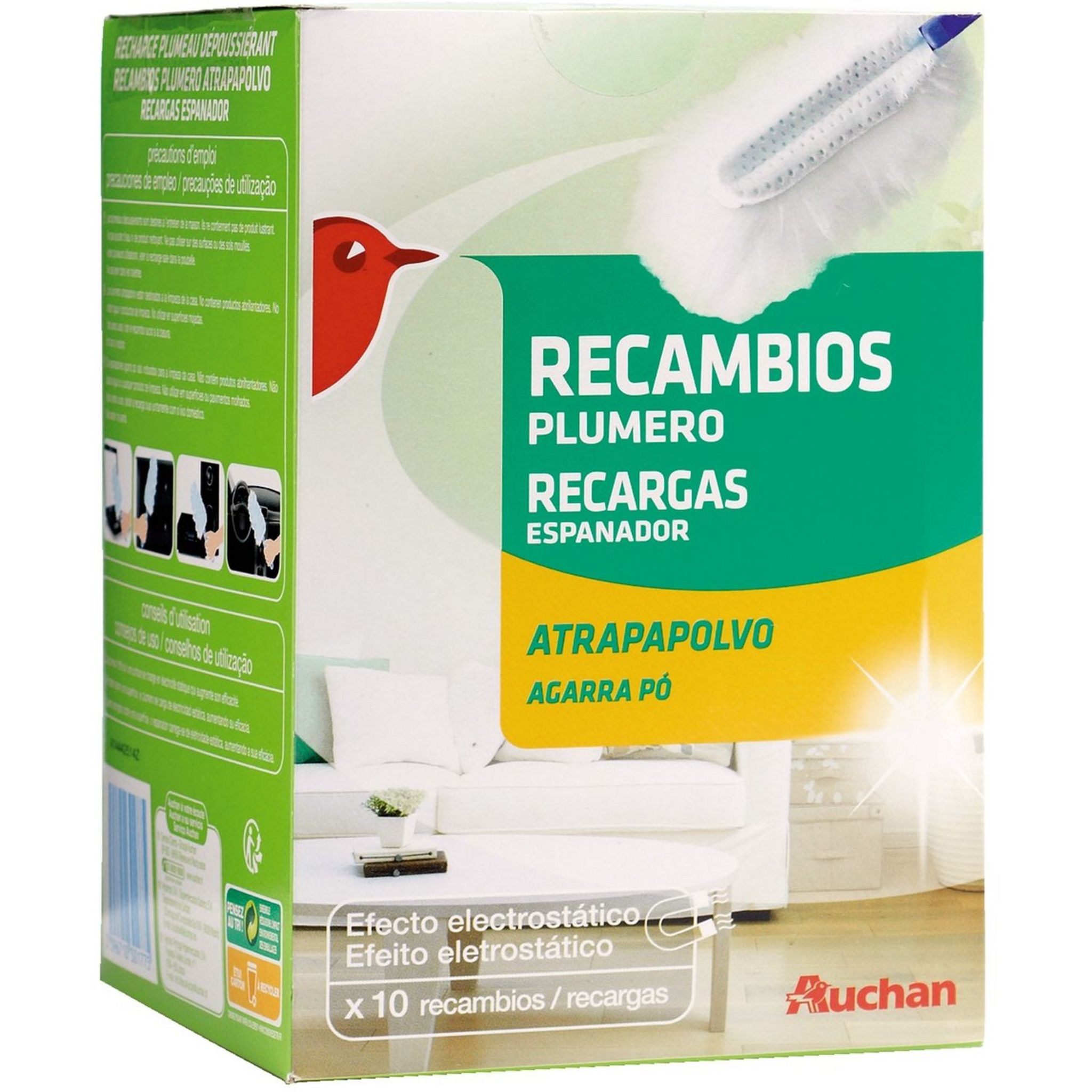 Auchan plumeau depoussierant recharge x10 - Tous les produits