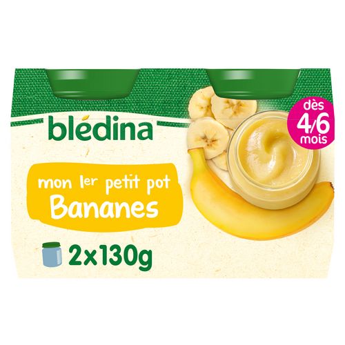 Compote bébé pomme fraise banane dès 6 mois Blédina 4x100g sur