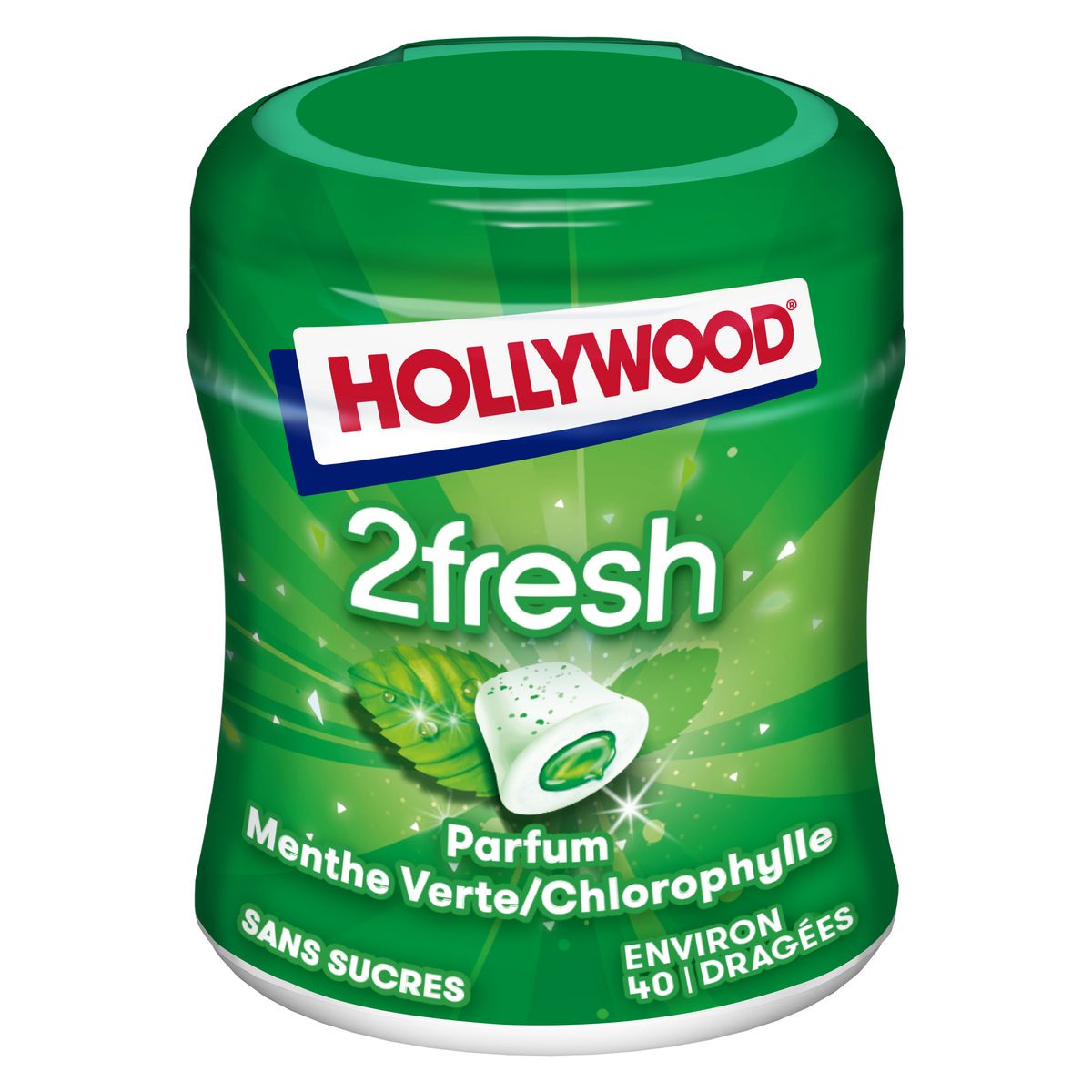 Chewing-gum menthe verte Hollywood 4x12 sur