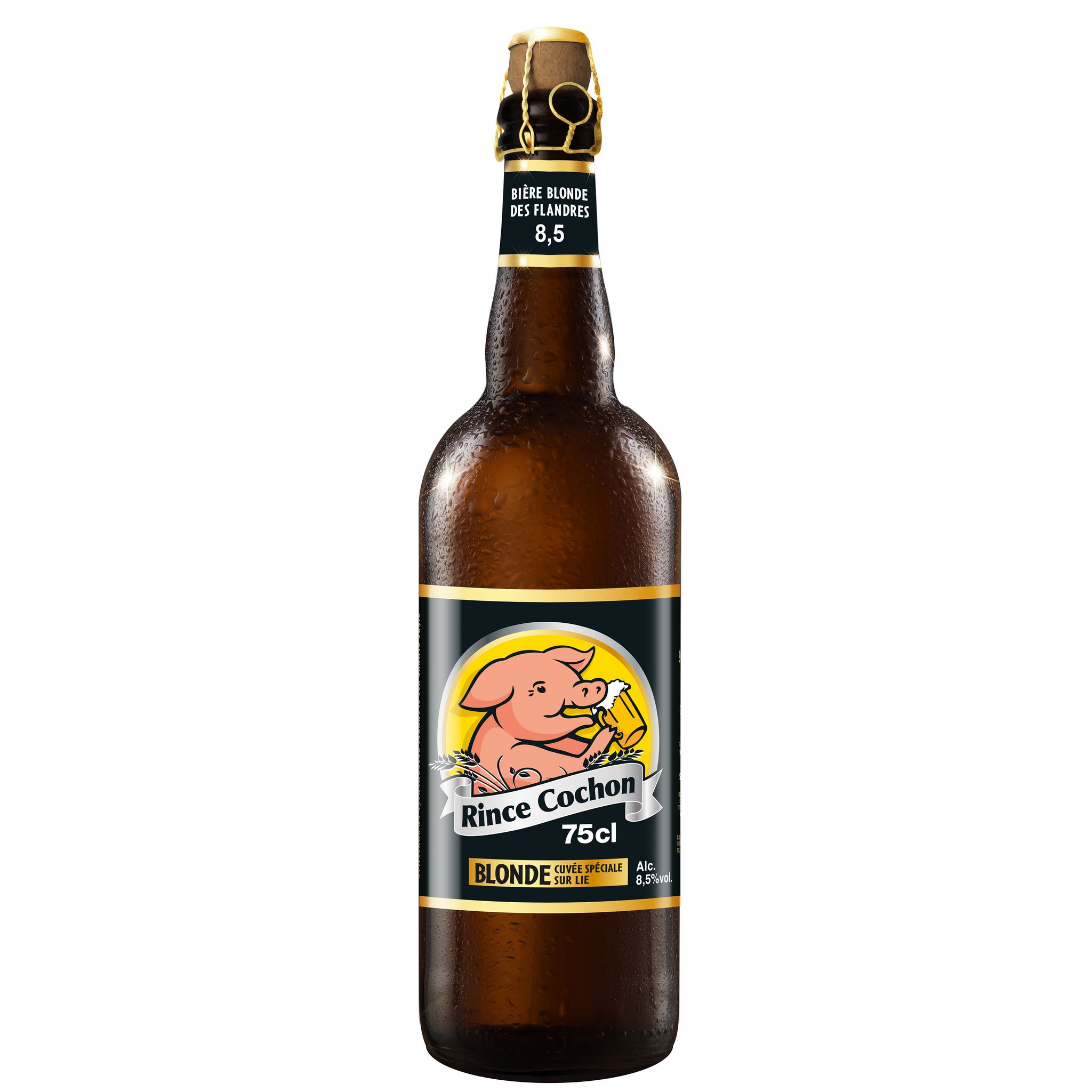 Rince Cochon - Bière belge blonde - 8,5% - Rince Cochon