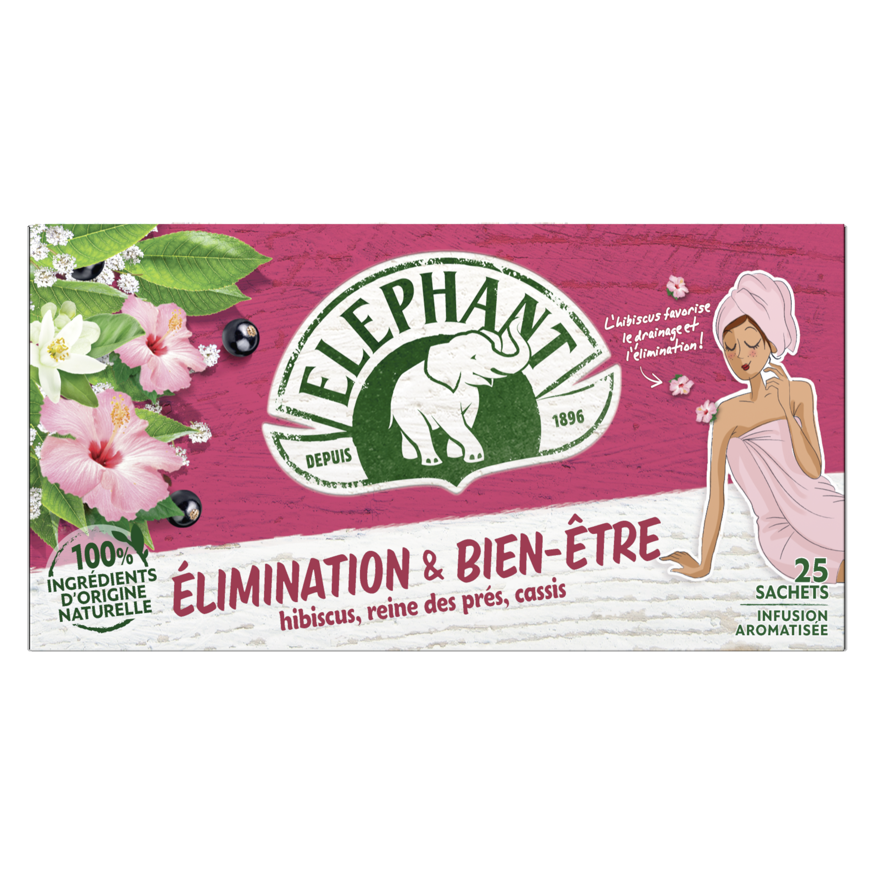 ELEPHANT Infusion élimination et bien-être queues de cerise reine