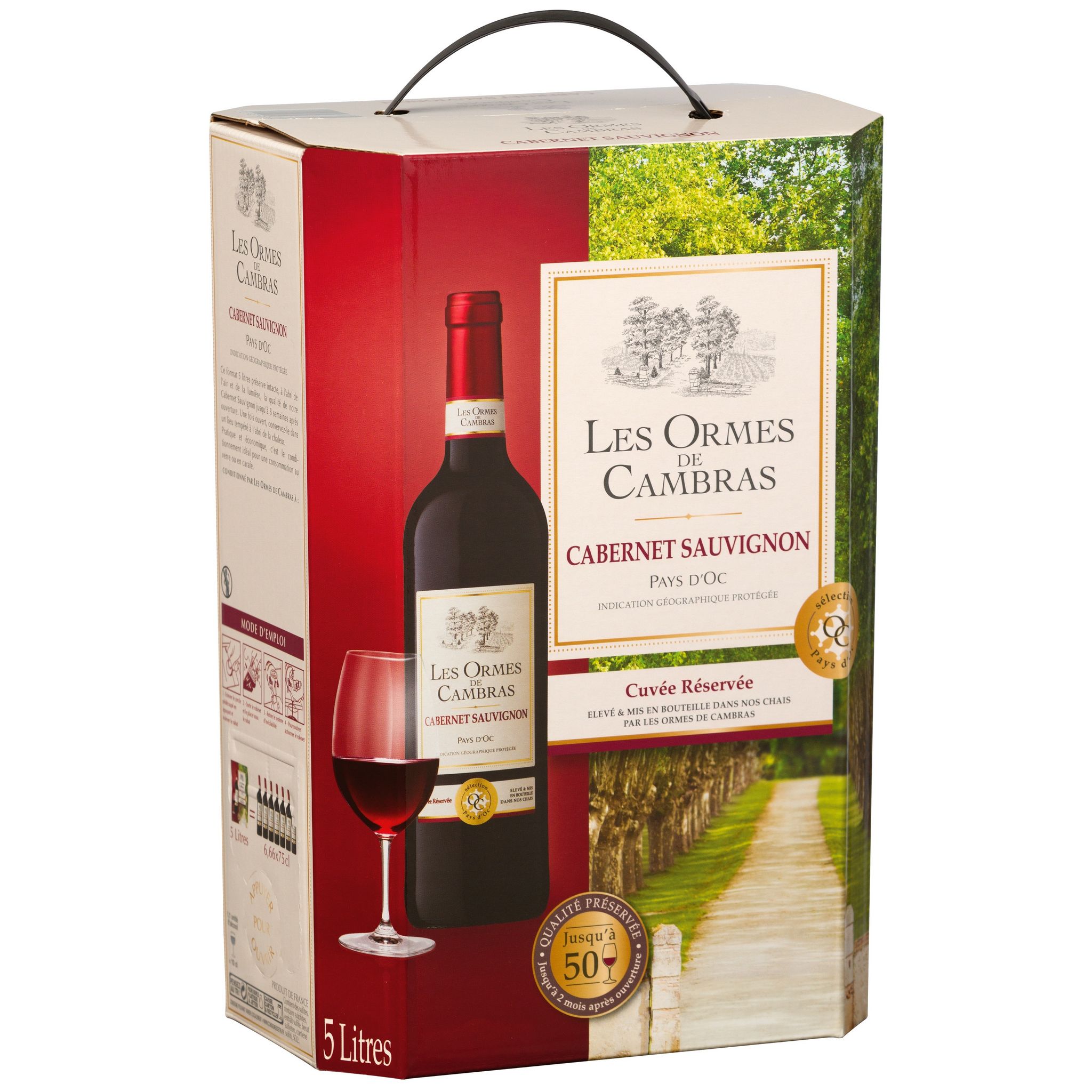 Commandez votre cubi, bib ou carton de Cabernet Sauvignon - 12