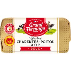 GRAND FERMAGE Beurre moulé doux AOP Charentes-Poitou 250g