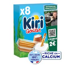 KIRI Goûter Fromage fondu à la crème et gressins 8 portions 280g