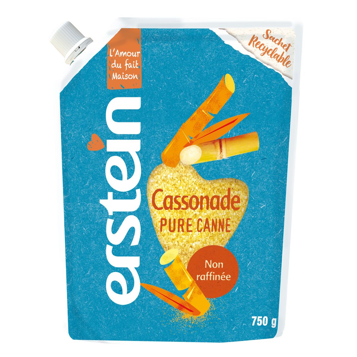 Erstein Cassonade Pure Canne Non Raffiné 750g 