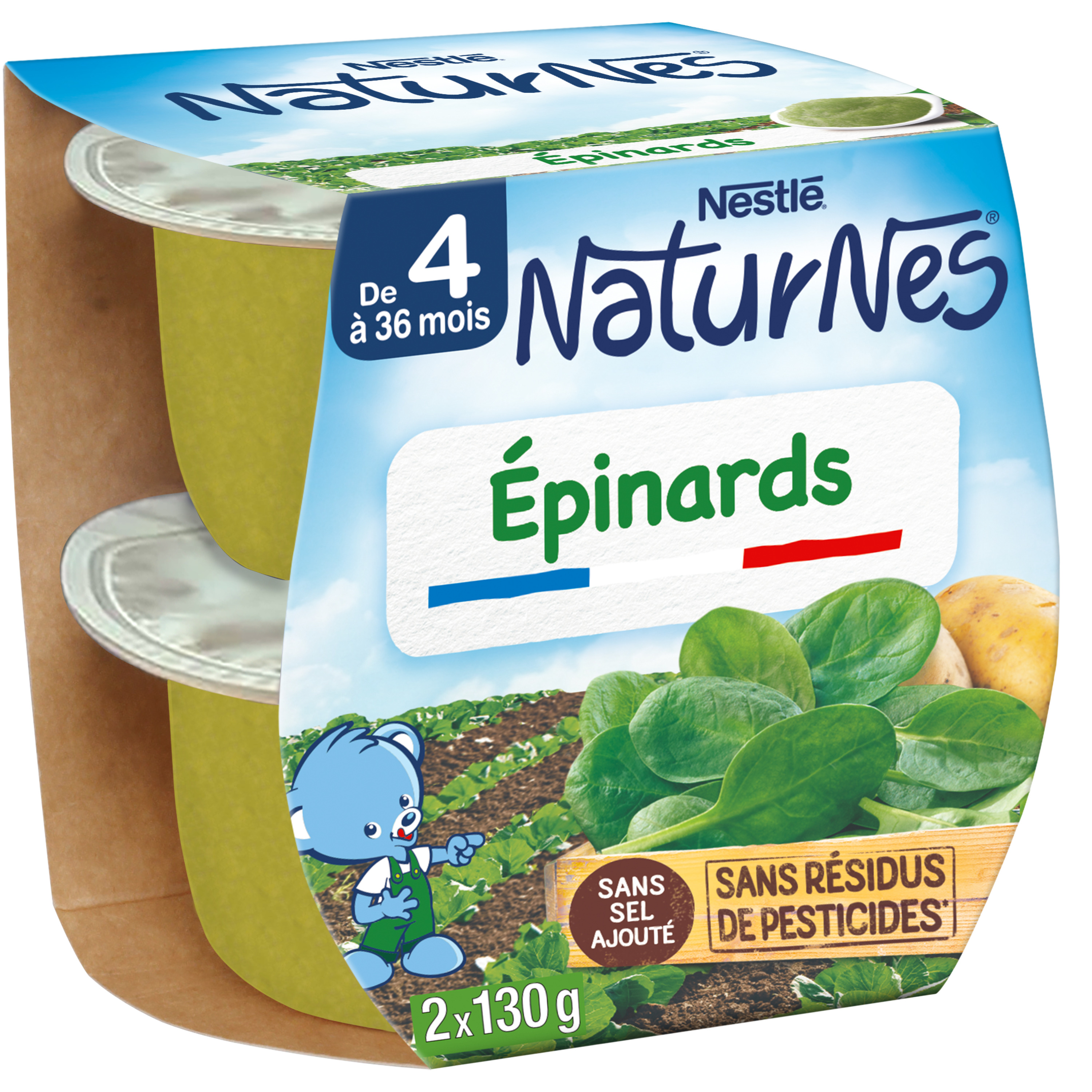 Blédina Petits Pots Bébé Dès 4/6 Mois, Artichauts Les 2 Pots De