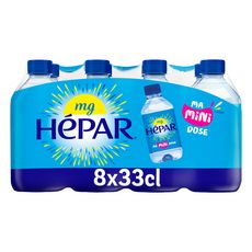 HEPAR Eau minérale plate naturelle bouteilles 8x33cl