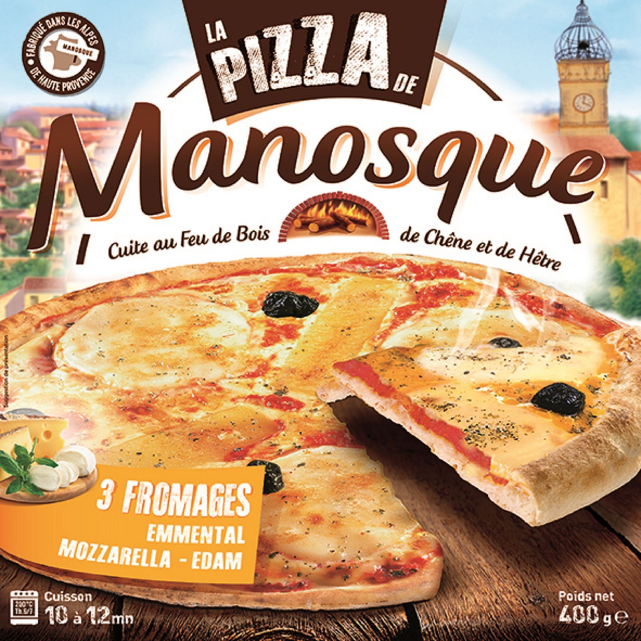 Plaque de Pizza aux trois Fromages pour Cocktails