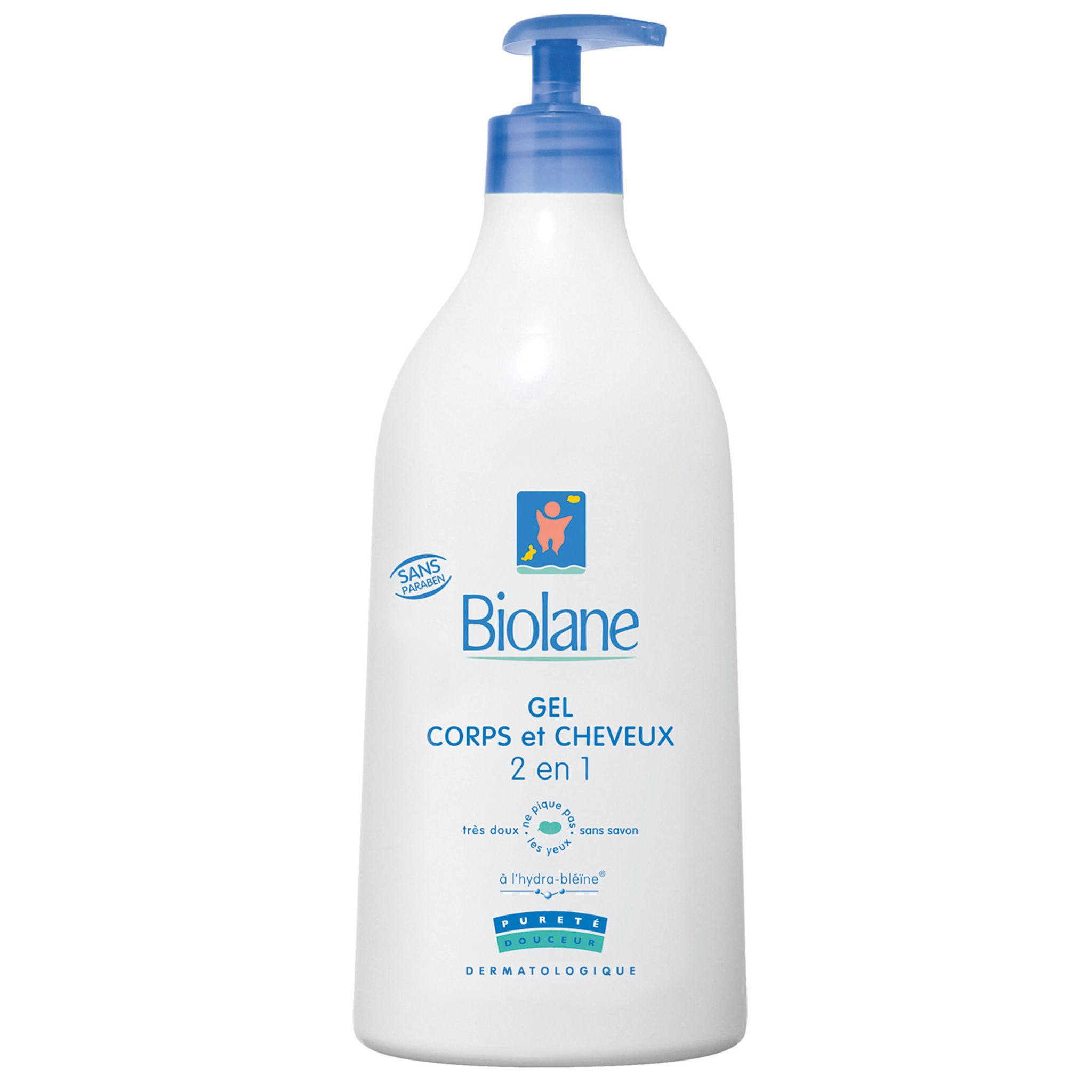 BIOLANE Gel lavant corps et cheveux bio pour bébé 500ml pas cher 