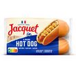 JACQUET Pains hot dog nature sans huile de palme 4 pièces 240g