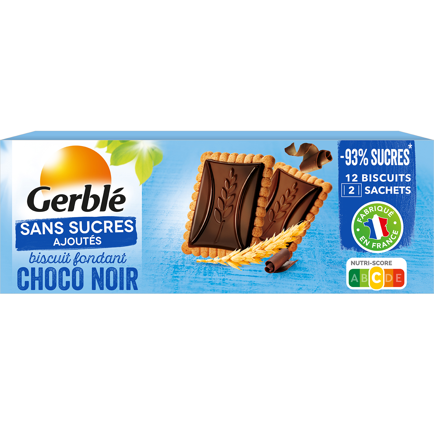 Biscuits sans sucres fourrés au cacao Gerblé - 185g