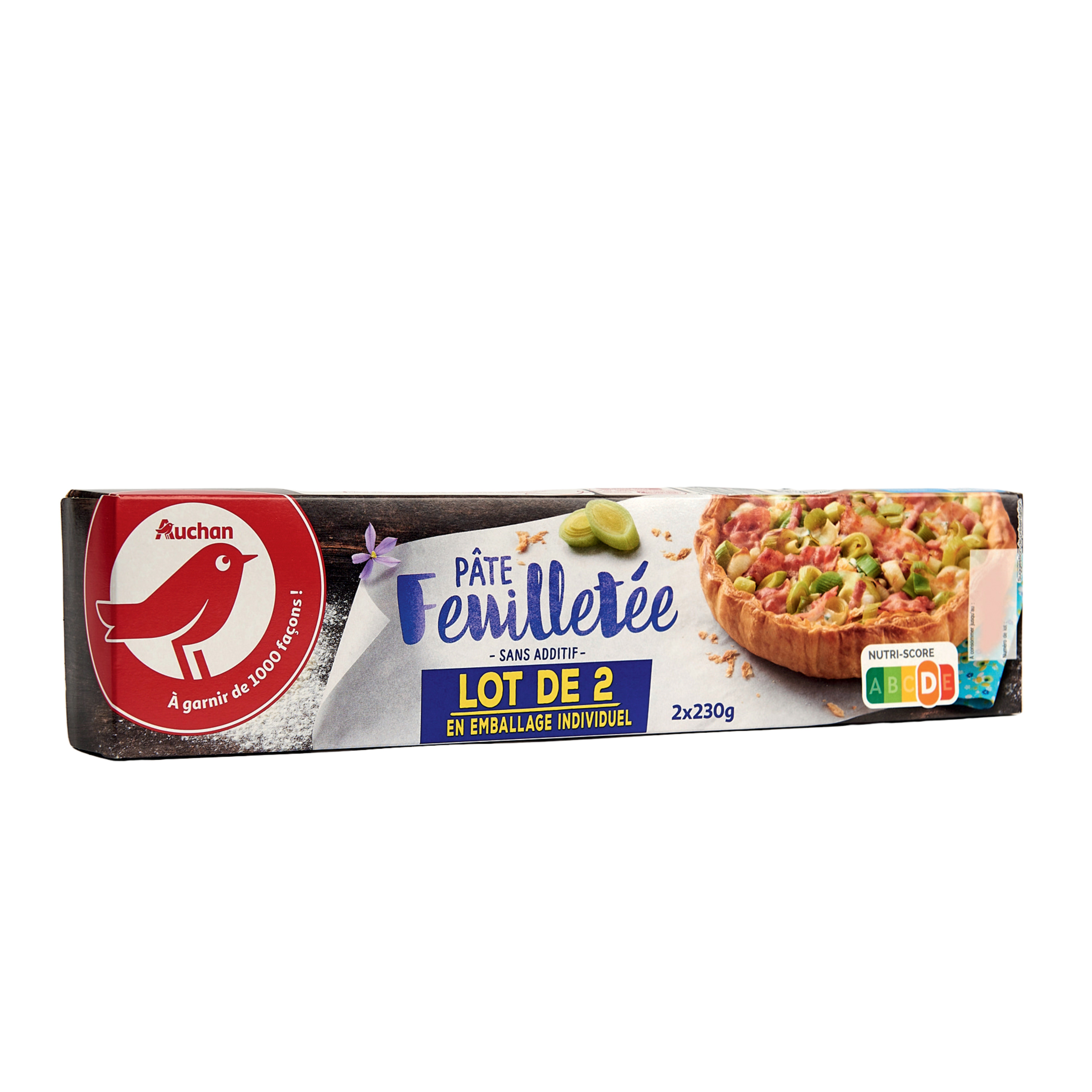 AUCHAN Pâte feuilletée rectangulaire 230 g pas cher 