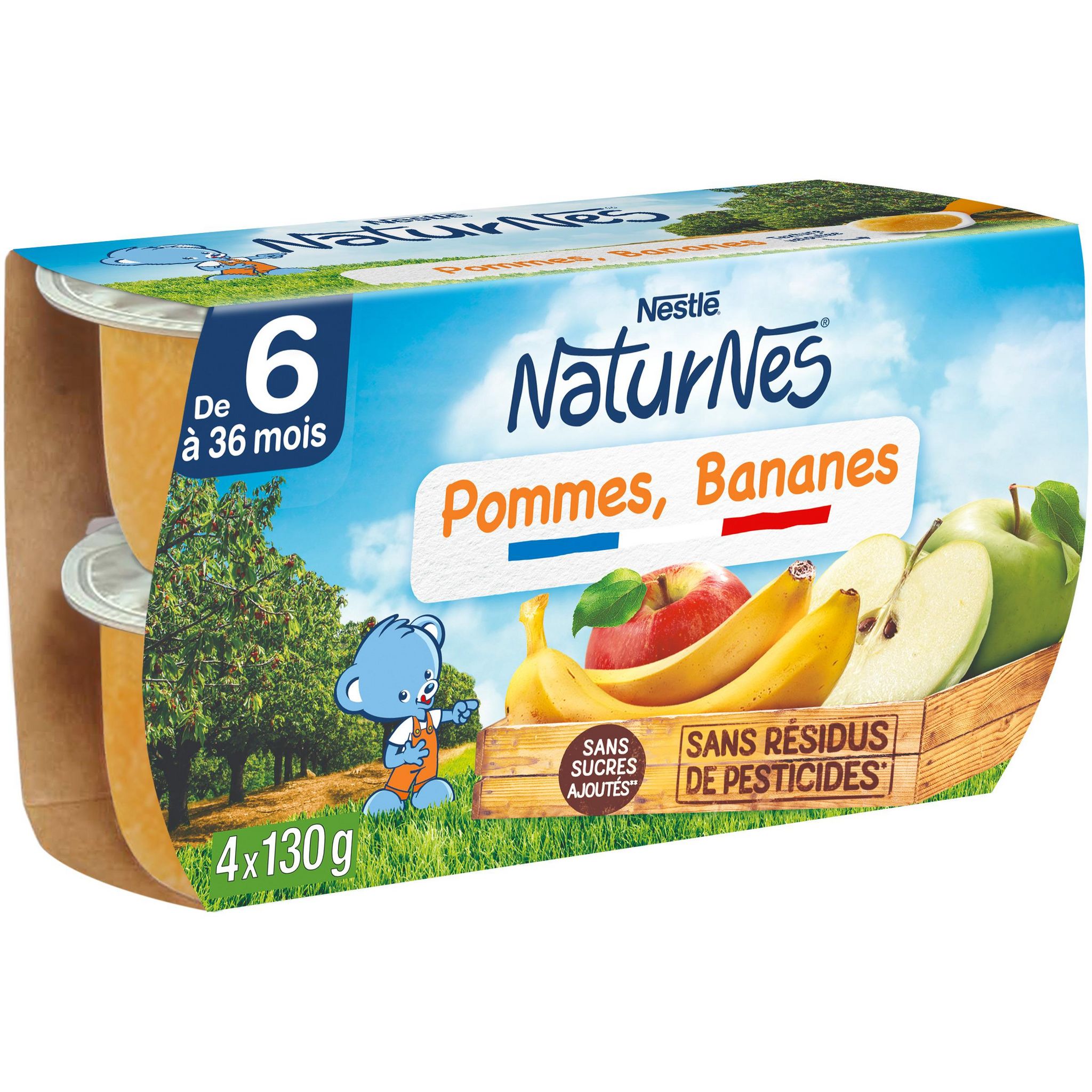 BLEDINA Petits Pots Bébé - Dès 4/6 mois - Pommes Bananes 4 pots de 130 g -  Achat / Vente compote dessert fruité BLEDINA Petits Pots Bébé - Dès 4/6  mois - Pommes Bananes 4 pots de 130 g - Cdiscount Prêt-à-Porter