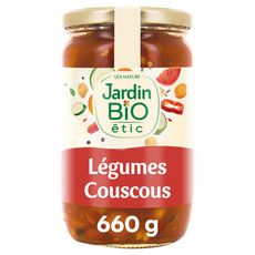JARDIN BIO ETIC Légumes pour couscous et plats orientaux, en bocal 660g