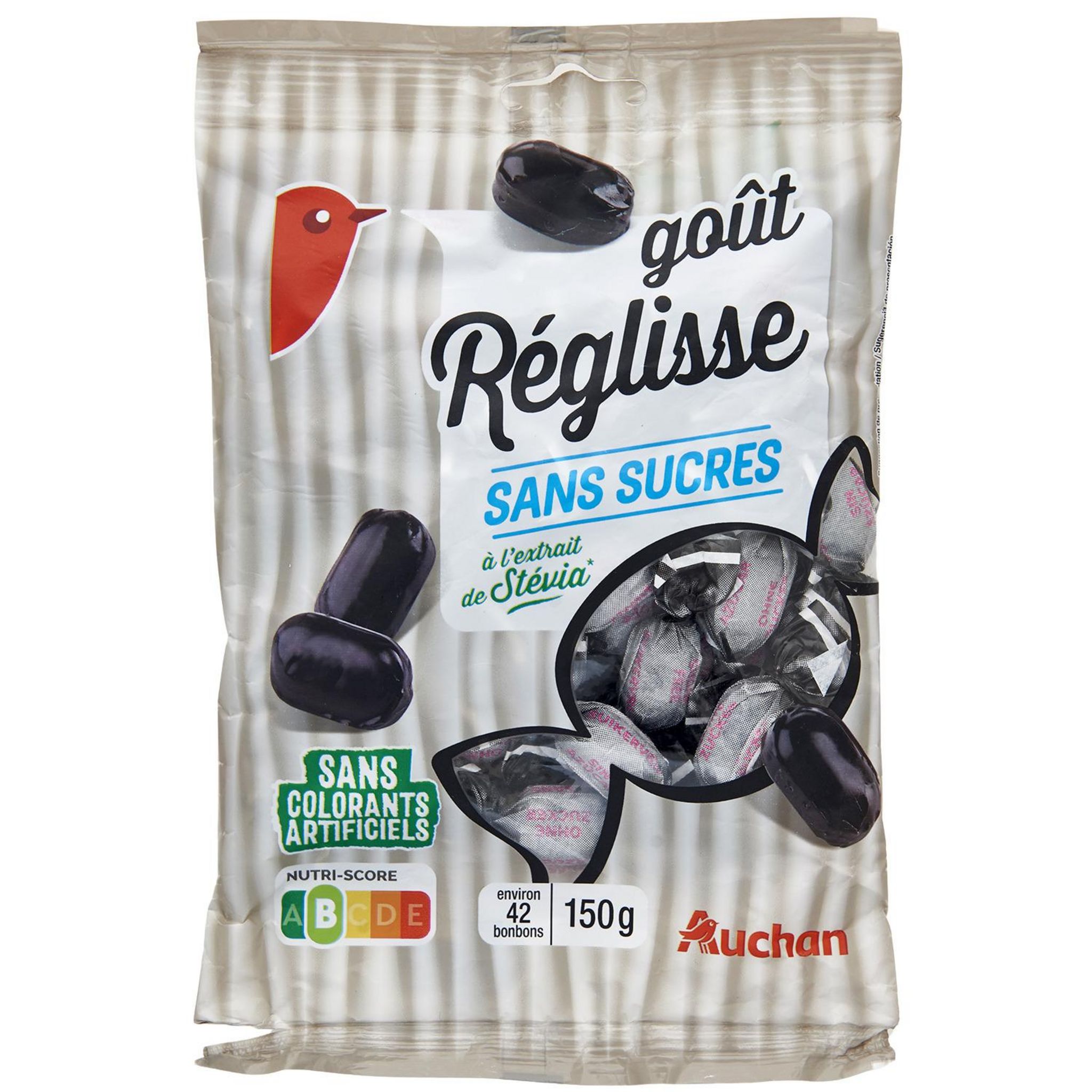 Bonbons menthe sans sucres aux extraits de stévia - U - 120 g