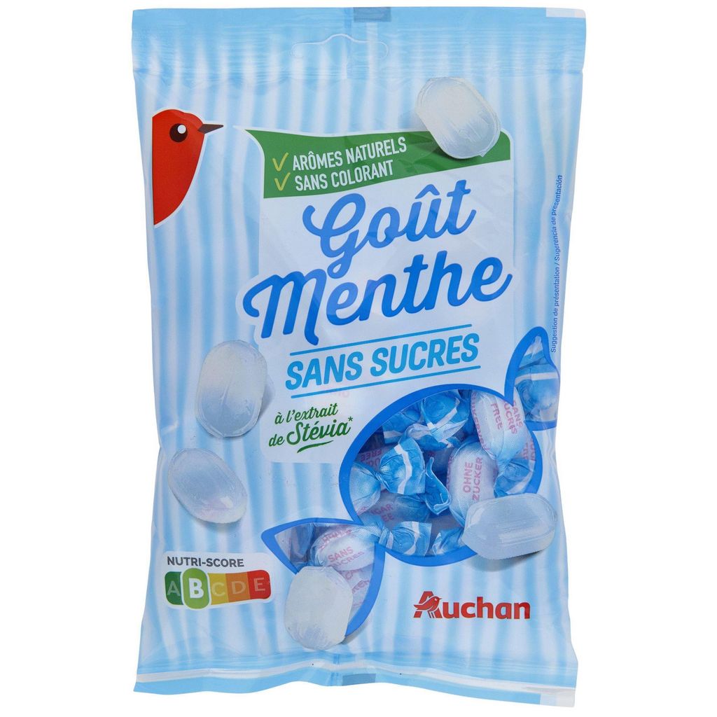 Bonbons sans sucres à la menthe - 150 g - CONFISEO